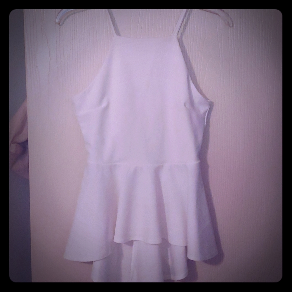 White nylon blouse